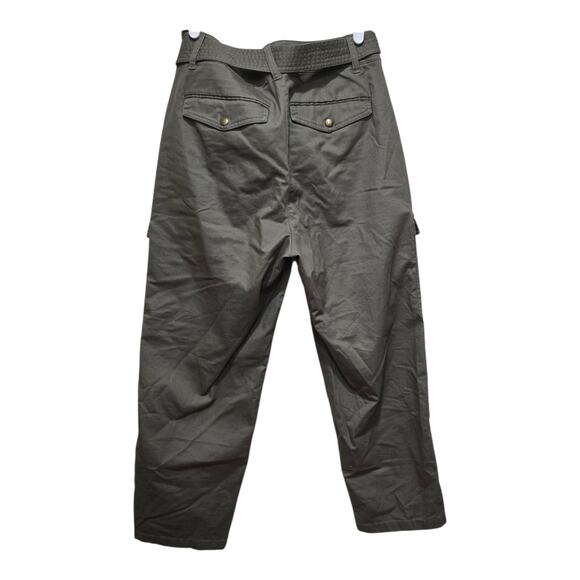J.Crew Olive Green Belted Utility Cargo Pants Women’s 8 - Picture 2 of 12